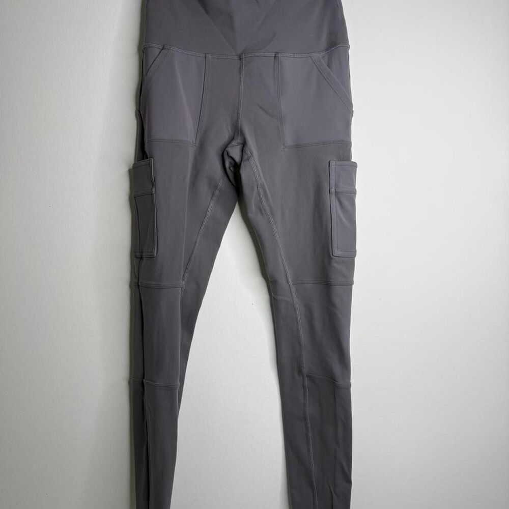Alo-yoga Women's Grey and Purple Leggings